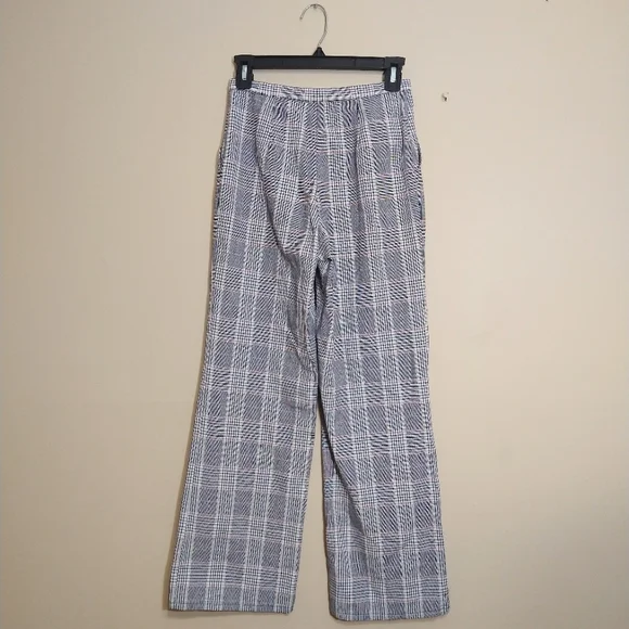 🌹Urban Renewal Plaid Wide/Straight Leg High Waisted Pants XS - Picture 3 of 6